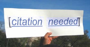 "Citation needed" by futureatlas.com, on Flickr