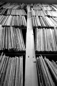 Record Shelves, by FourthFloor, on Flickr