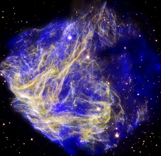 Stellar Shrapnel Seen in Aftermath of Explosion - A supernova remnant located in the Large Magellenic Cloud, by Smithsonian Institution, on Flickr